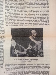 Cumhuriyet Gazetesi 28 Temmuz 1975 - Fatma Girik 12 Yıl Sonra Film! - Türkiye'de Büyük Nükleer Stok Bulunduğu Açıklandı GZ143801 - 2