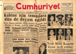Cumhuriyet Gazetesi 29 Ağustos 1960 - Şehir Tiyatrosu İstanbul Bölümünün Temeli Atıldı GZ70151 - 2