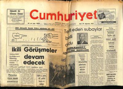 Cumhuriyet Gazetesi 29 Ağustos 1967 - İstanbulda Planlama Anarşisi Hüküm Sürüyor GZ78100 - 1