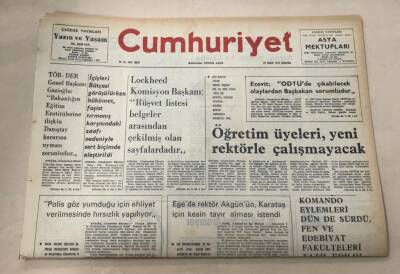 Cumhuriyet Gazetesi 29 Aralık 1976 GZ1132 - 1