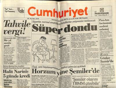 Cumhuriyet Gazetesi 29 Aralık 1988 - Doğum Günü Hediyesi GZ56896 - 1