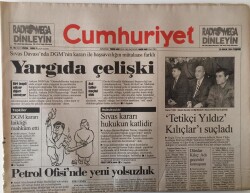 Cumhuriyet Gazetesi 29 Aralık 1994 - Sivas Madımak Olayındaki Karar Hukukun Katlidir , Yargıda Çelişki GZ13816 - 2