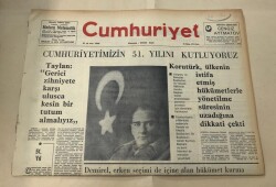 Cumhuriyet Gazetesi 29 Ekim 1974 GZ1551 - 1