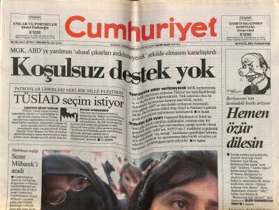 Cumhuriyet Gazetesi 29 Eylül 2001 - TÜSİAD Seçim İstiyor - Uygarlığın Sağlam Harcı İnanç Farklılığı GZ92944 - 1