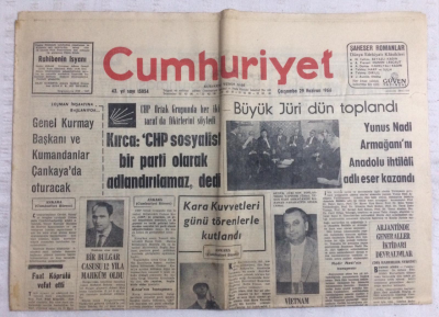 Cumhuriyet Gazetesi 29 Haziran 1966 - Kara Kuvvetleri Günü Törenlerle Kutlandı - GZ19184 - 1