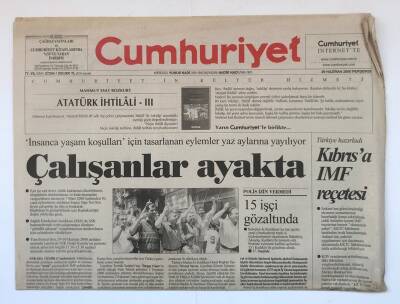 Cumhuriyet Gazetesi 29 Haziran 2000 - Nemrutta Tanrıların Gazabı GZ8724 - 1