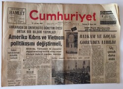 Cumhuriyet Gazetesi 29 Kasım 1965 - Amerika Kıbrıs Ve Vietnam Politikasını Değiştirmeli GZ11424 - 2