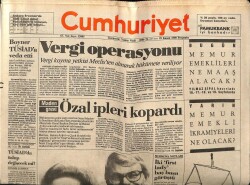 Cumhuriyet Gazetesi 29 Kasım 1990 - Cem Boyner Tüsiada Veda Etti GZ61320 - 1