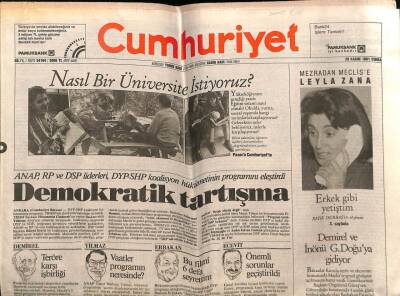 Cumhuriyet Gazetesi 29 Kasım 1991 - Doğum Günü Hediyesi GZ55474 - 1