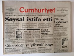Cumhuriyet Gazetesi 29 Kasım 1994 - Güneydoğuya Güvenli Bölge GZ10924 - 1
