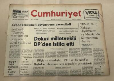 Cumhuriyet Gazetesi 29 Mart 1975 GZ1582 - 2