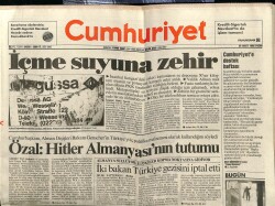 Cumhuriyet Gazetesi 29 Mart 1992 - Turgut ÖzalHitler Almanyasının Tutumu GZ61328 - 2