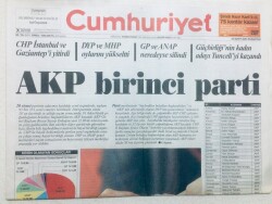 Cumhuriyet Gazetesi - 29 Mart 2004 - AKP Birinci Parti, Belediyelerde Tarikat Gölgesi GZ43470 - 2