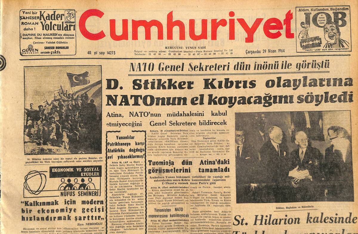 Cumhuriyet Gazetesi 29 Nisan 1964 - Tekel 1,5 Yıldır Yurda Giren Kaçak Kahveleri Sattı... GZ160390 - 1