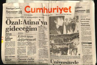 Cumhuriyet Gazetesi 29 Nisan 1988 - İstanbulda Bombalı 1 Mayıs Pankartları GZ60770 - 2