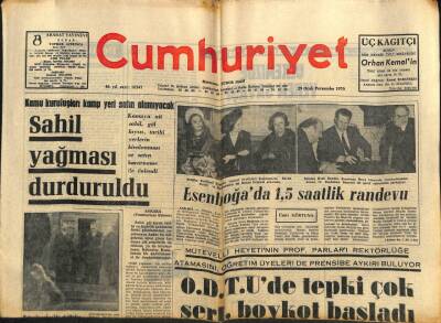 Cumhuriyet Gazetesi 29 Ocak 1970 - Kamu Kuruluşları Kamp Yeri Satın Alamıyacak GZ80271 - 1