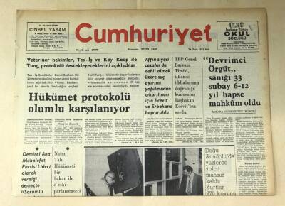 Cumhuriyet Gazetesi 29 Ocak 1974 GZ442 - 2