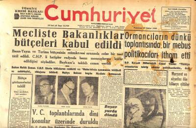 Cumhuriyet Gazetesi 29 Şubat 1960 - Margaret Ve Nişanlısı Dün Kiliseye Gittiler - Bayar Yurda Döndü GZ120015 - 1
