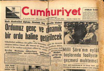Cumhuriyet Gazetesi 3 Ağustos 1960 - Ali Fuat Başgile Prof.Cevap Veriyor GZ103096 - 1