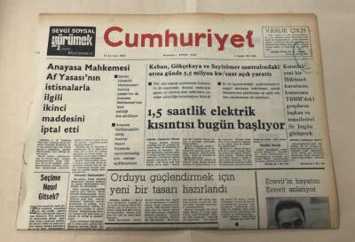 Cumhuriyet Gazetesi 3 Aralık 1974 GZ1409 - 2
