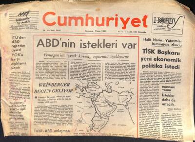 Cumhuriyet Gazetesi 3 Aralık 1981 - Ayaz Hastanelerin Önünde Uzun Kuyruklar Oluşuyor GZ119489 - 1