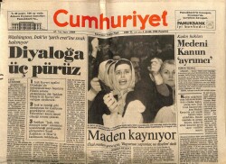 Cumhuriyet Gazetesi 3 Aralık 1990 - Danıştayda Seçim Bekleyişi GZ65167 - 1