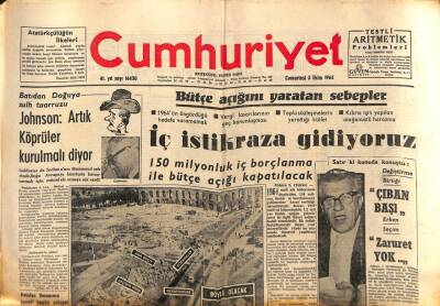 Cumhuriyet Gazetesi 3 Ekim 1964 - Eminönü Toptancılar Çarşısı Yıktırılıyor GZ85341 - 1