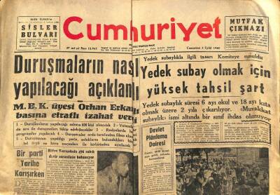 Cumhuriyet Gazetesi 3 Eylül 1960 - Orman Bakanlığı Tasarısının Bütün Hazırlıkları Tamamlandı GZ82490 - 1