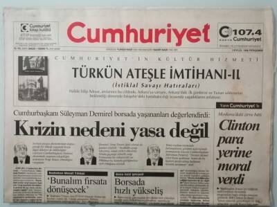 Cumhuriyet Gazetesi 3 Eylül 1998 Fransa Rumlara Radar Hibe Etti -GZ33392 - 1