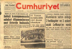 Cumhuriyet Gazetesi 3 Haziran 1964 - Amerika , Türkiye'ye 5 Denizaltı Veriyor - Erkin Rus Büyükelçisi İle Görüştü GZ160361 - Gökçekoleksiyon