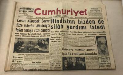 Cumhuriyet Gazetesi 3 Kasım 1962 GZ849 - 1