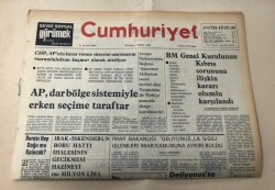 Cumhuriyet Gazetesi 3 Kasım 1974 GZ1380 - 2