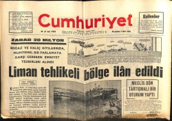 Cumhuriyet Gazetesi 3 Mart 1966 - Liman Tehlikeli Bölge İlan Edildi GZ103076 - 2