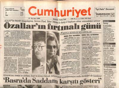 Cumhuriyet Gazetesi 3 Mart 1991 - Rolling Stonesun Savaşa Karşı Çıkan Şarkısı İngilterede Olay Yarattı GZ85000 - 1