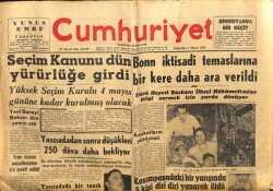 Cumhuriyet Gazetesi 3 Mayıs 1961 - Yassıadadan Sonra Düşükleri 250 Dava Daha Bekliyor GZ103013 - 2