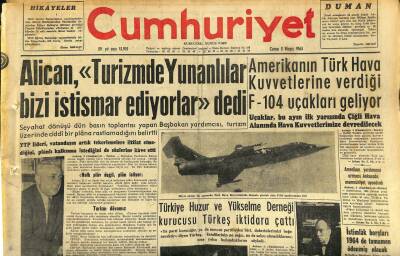 Cumhuriyet Gazetesi 3 Mayıs 1963-Karadeniz Teknik Üniversitesi Kuruluş Tasarısı Tamamlandı-Alican,Turizmde Yunanlılar Bizi İstismar Ediyorlar dedi GZ120650 - 1