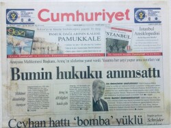 Cumhuriyet Gazetesi - 3 Mayıs 2005 - Ceyhan Hattı Bomba Yüklü, Öcalan İçin Karar 12 Mayısta GZ43476 - 1