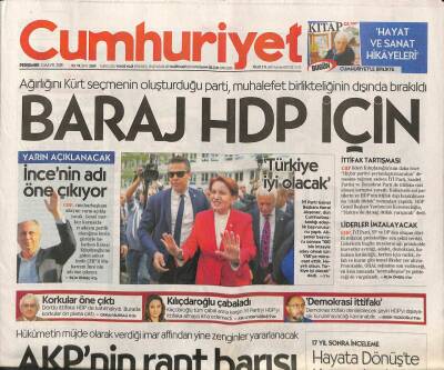 Cumhuriyet Gazetesi 3 Mayıs 2018 - Kan Kaybeden Facebook Çöpçatanlığa Başlıyor -18 Yıl Sonra Kimyasal Yok GZ95293 - 1
