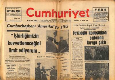 Cumhuriyet Gazetesi 3 Nisan 1967 - Marmara Tütün Piyasası Yarın Törenle Açılıyor GZ85104 - 1
