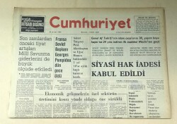 Cumhuriyet Gazetesi 3 Nisan 1974 GZ618 - 2