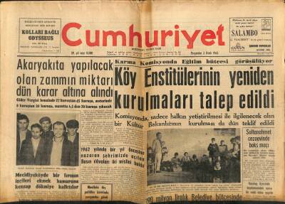 Cumhuriyet Gazetesi 3 Ocak 1963 - Zeki Müren Maksim Gazinosunda GZ122540 - 1