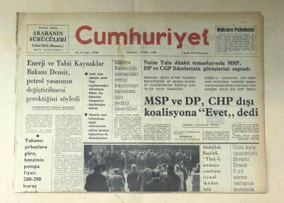 Cumhuriyet Gazetesi 3 Ocak 1974 GZ465 - 2