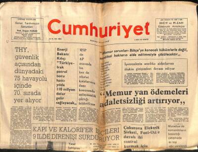 Cumhuriyet Gazetesi 3 Ocak 1977 - THY Güvenlik Açısından Dünyadaki 75 Havayolundan 70.si Seçildi GZ84500 - 1