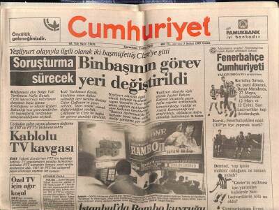 Cumhuriyet Gazetesi 3 Şubat 1989 - Atinadan ATye Şikayet GZ61201 - 1