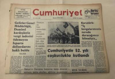 Cumhuriyet Gazetesi 30 Ekim 1975 GZ1672 - 2