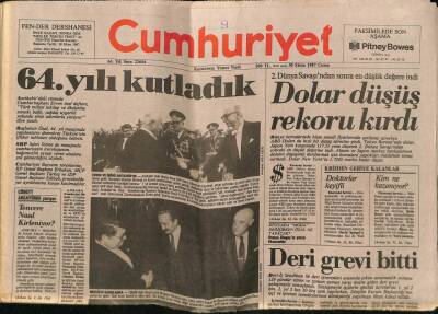 Cumhuriyet Gazetesi 30 Ekim 1987 - Radyasyonlu Çay Toplanıyor GZ62224 - 2
