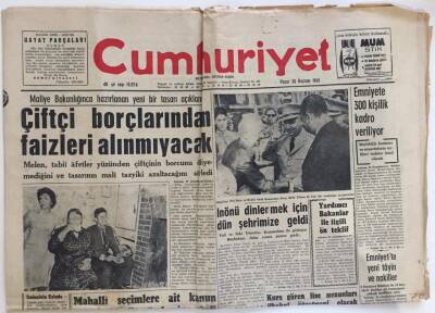 Cumhuriyet Gazetesi 30 Haziran 1963-Mahalli Seçimlere Ait Kanun Tasarısı Meclis Gündemine Girdi GZ6111 - 2