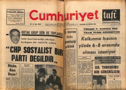 Cumhuriyet Gazetesi 30 Haziran 1966 - Gülek Genel Sekreterliğe Adaylığını Koyduğunu Dün Ankarada Açıkladı GZ70112 - 2
