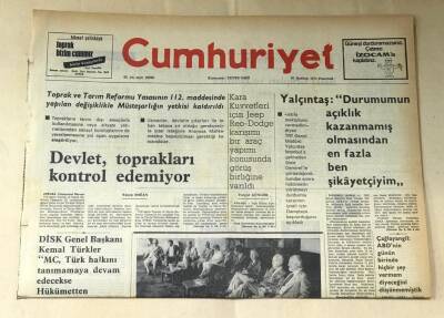 Cumhuriyet Gazetesi 30 Haziran 1975 GZ524 - 1