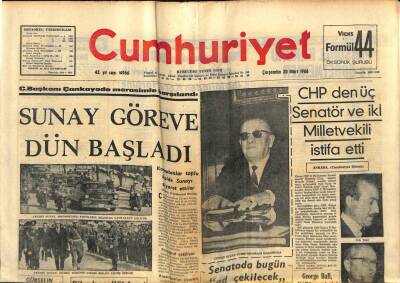 Cumhuriyet Gazetesi 30 Mart 1966 - Abdullah Ziya Kozanoğlu Vefat Etti GZ80074 - 1